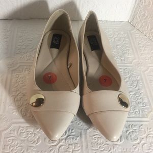 Cream color flats , loafer
